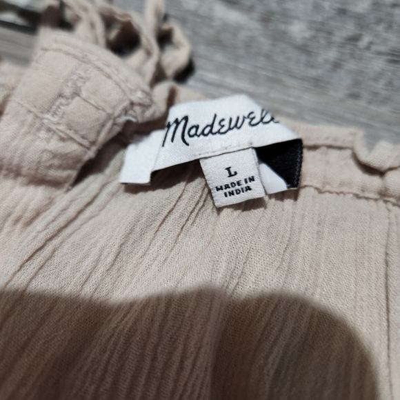 Madewell Pink Lillia Embroidered Blouse - Picture 3 of 5